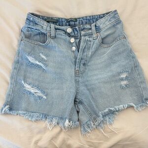 Wild Fable Frayed Hem Light Blue Jean Shorts